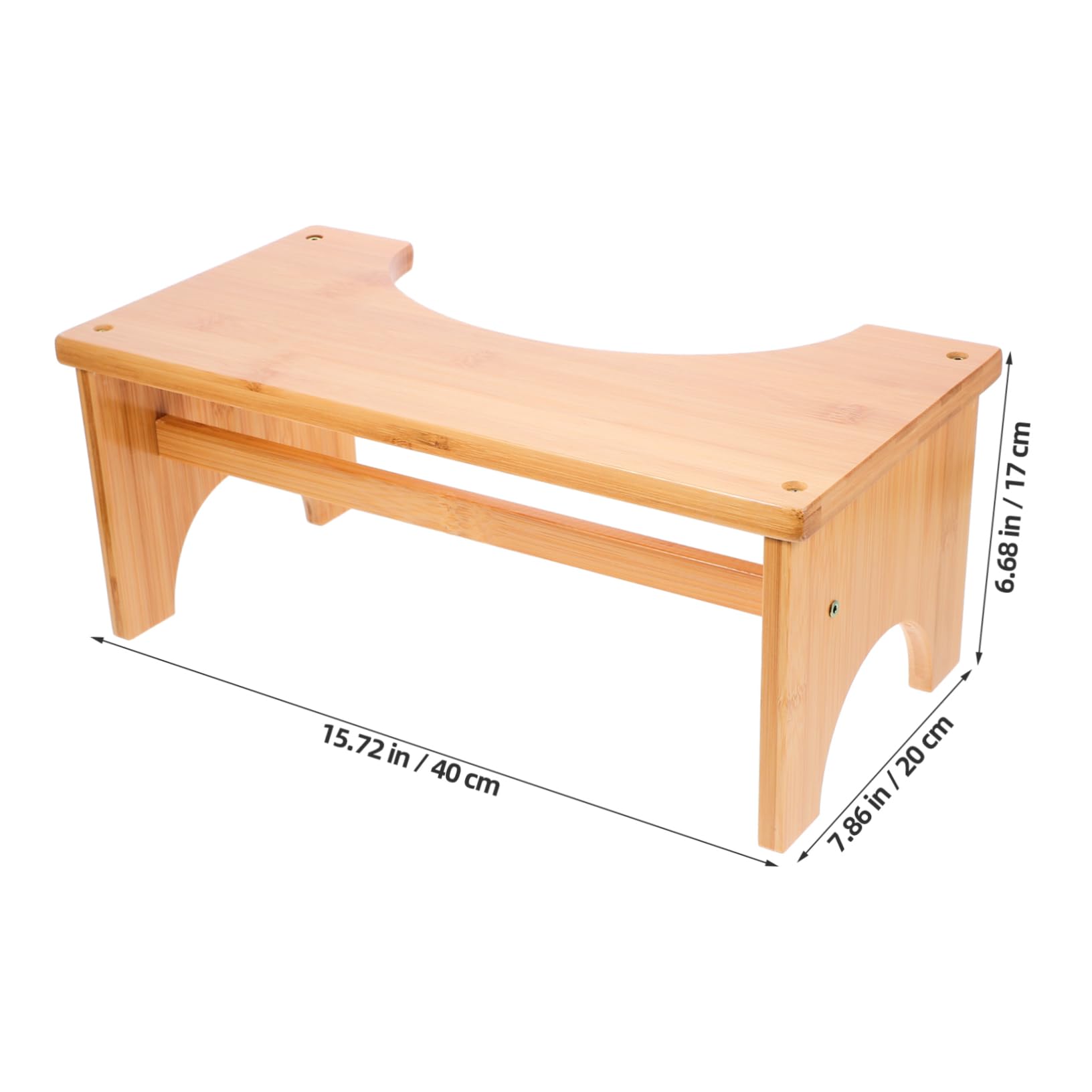 KOMBIUDA Nonslip Toilet Step Stool Squatting Stool for Bathroom Home Footstool for Adults