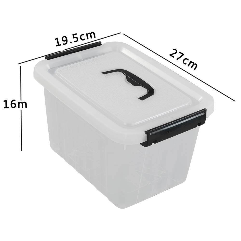 Amazon｜6つの透明なプラスチック製の収納ボックスのセット｜収納