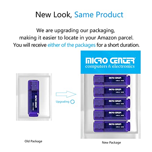 Micro Center SuperSpeed 5 Pack 64GB USB 3.0 Flash Drive Gum Size Memory Stick Thumb Drive Data Storage Jump Drive (64G 5-Pack) - Image 7