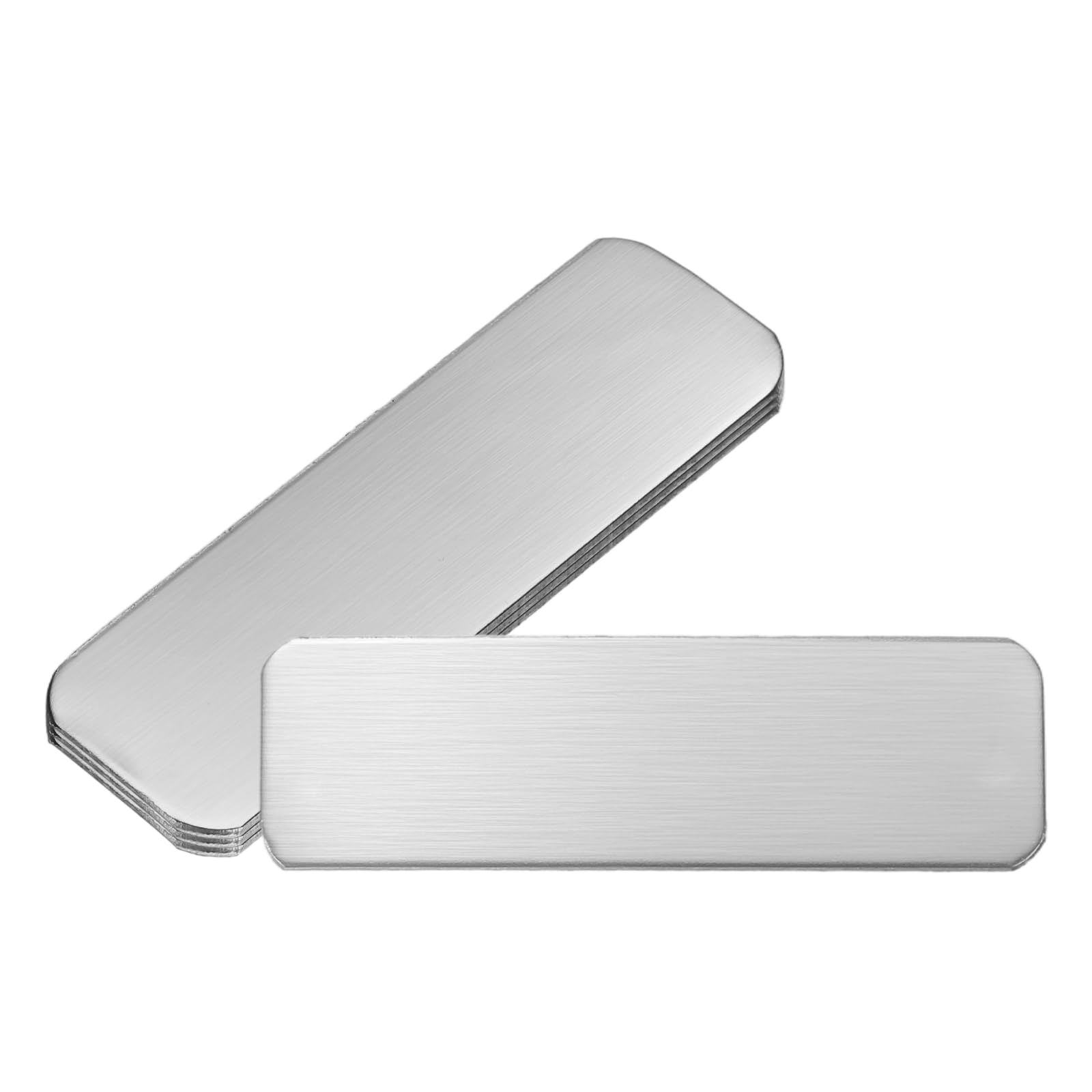 PATIKIL 4Pcs Blank Name Plates 63.5 x 20mm Rectangle Engraved Plate โ image 1