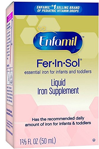 Enfamil Fer-In-Sol Iron Supplement Drops - 1.66 oz, Pack of 3