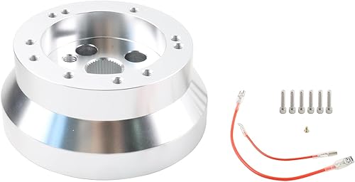 Miniatura 8 de Adaptador de cubo de volante de 5 y 6 agujeros, repuesto de adaptador de cubo corto de aluminio compatible con Chevy GMC Cadillac Pontiac Truck