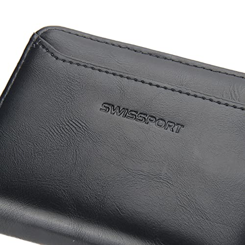 Carteira Swissport grande segura slot removível com zíper Original