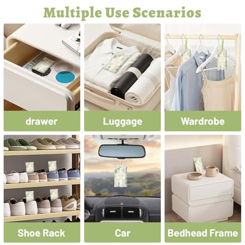 Image of STRN Scented Sachets for Drawer and Closet, Gardenia Scent 14 Pack for Home | Long-Lasting Sachets, Small Space Air Freshener for Wardrobes