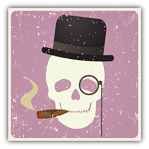 Gentleman Skull Vintage Alta Calidad De Coche De Parachoques Etiqueta Engomada 12 x 12 cm Cover