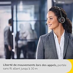 Jabra Evolve 75 SE – Micro-casque stéréo Bluetooth sans fil – Micro à réduction de bruit et réduction de bruit active… - Les Beatles, Paul McCartney, John Lennon, RIngo Starr, George Harrison Jabra Evolve 75 SE - Micro-casque stéréo Bluetooth sans fil - Micro à réduction de bruit et réduction de bruit active… – Image 6
