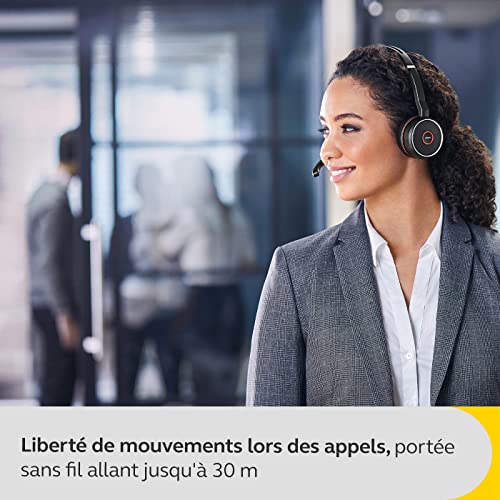 Jabra Evolve 75 SE – Micro-casque stéréo Bluetooth sans fil – Micro à réduction de bruit et réduction de bruit active… - Les Beatles, Paul McCartney, John Lennon, RIngo Starr, George Harrison Jabra Evolve 75 SE - Micro-casque stéréo Bluetooth sans fil - Micro à réduction de bruit et réduction de bruit active… – Image 7