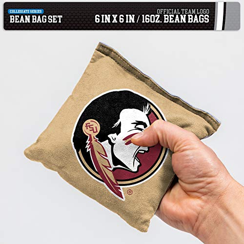 Image of NCAA College Dual Sided Bean Bags by Wild Sports, 8 Count, Premium Toss Bags for Cornhole Set - Great for Tailgates, Outdoors, Backyard