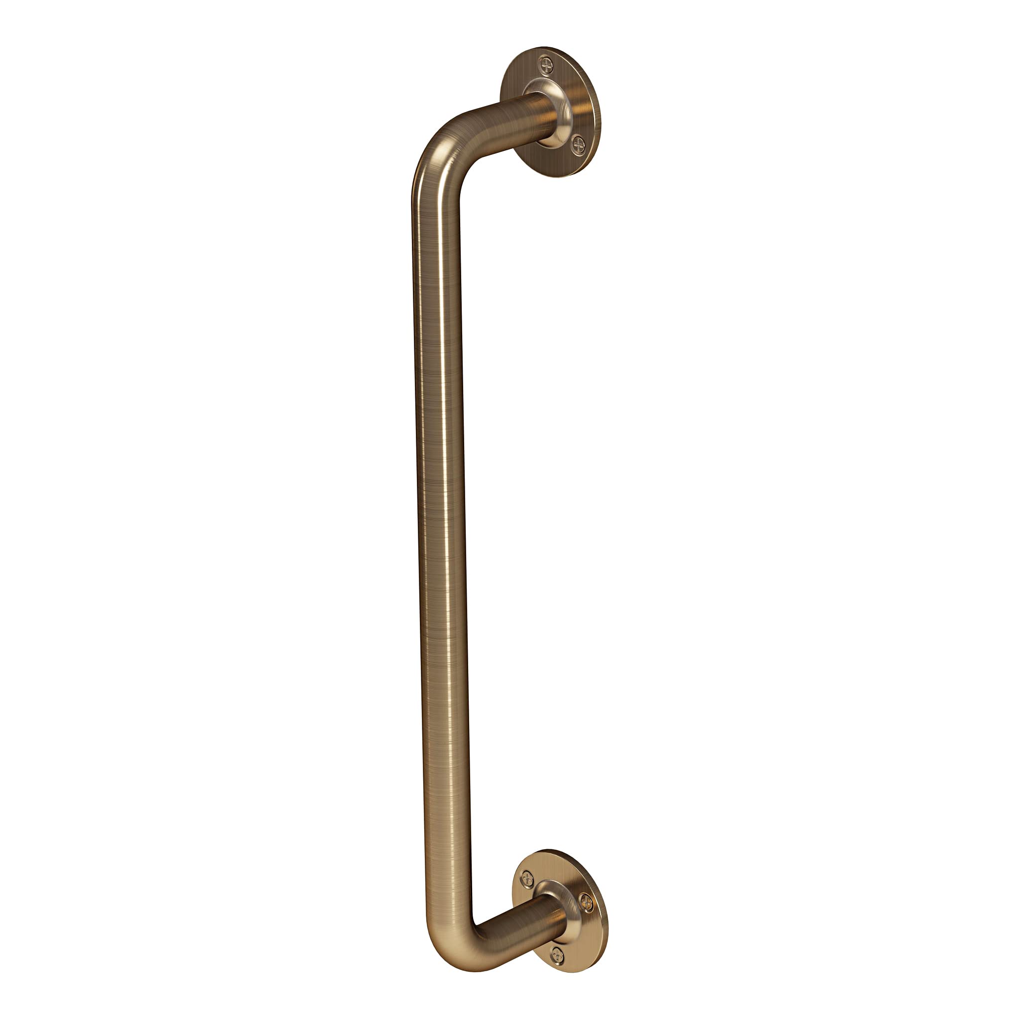 Rothley Grab Rail Mobility Disability Aid - Antique Brass Handle Bathroom Outdoor - 305X25mm