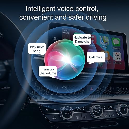 Adaptador Carplay Sem Fio, Com Fio para Conversor Carplay Sem Fio Dongle Shell de Fibra de Carbono P