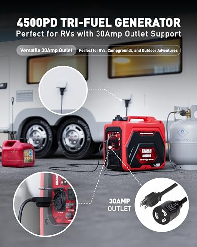Erayak 4000IN 4500W Tri-Fuel Portable Inverter Generator thumb #4