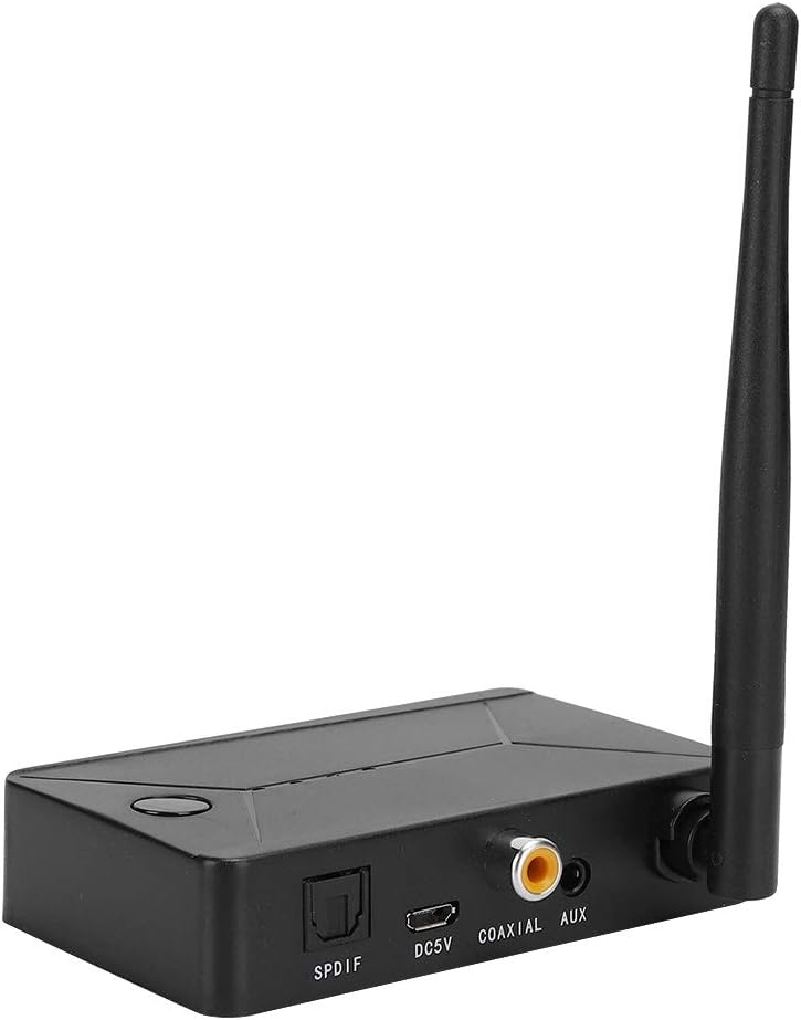Digital to Analog Audio Converter,TX13 Transmitter Receiver with Fiber Optics,3.5mm Bluetooth Audio Adapter for TV/Home Stereo System Low Latency