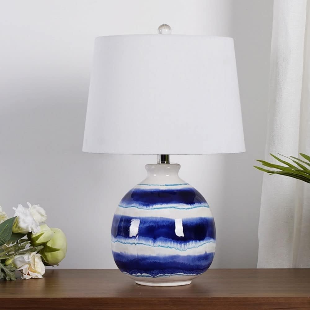 Lampa stołowa Lampa nocna Ceramiczna lampa stołowa Lampy biurkowe Tradycyjna lampka nocna na biurko Lampa nocna do biura Lampy stołowe do sypialni (ściemniacz)