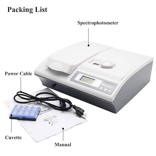 Miniatura 2 de CGOLDENWALL Espectrómetro digital Espectrómetro Espectrómetro Visible Lámpara de tungsteno para laboratorio Pruebas médicas Industria petroquímica