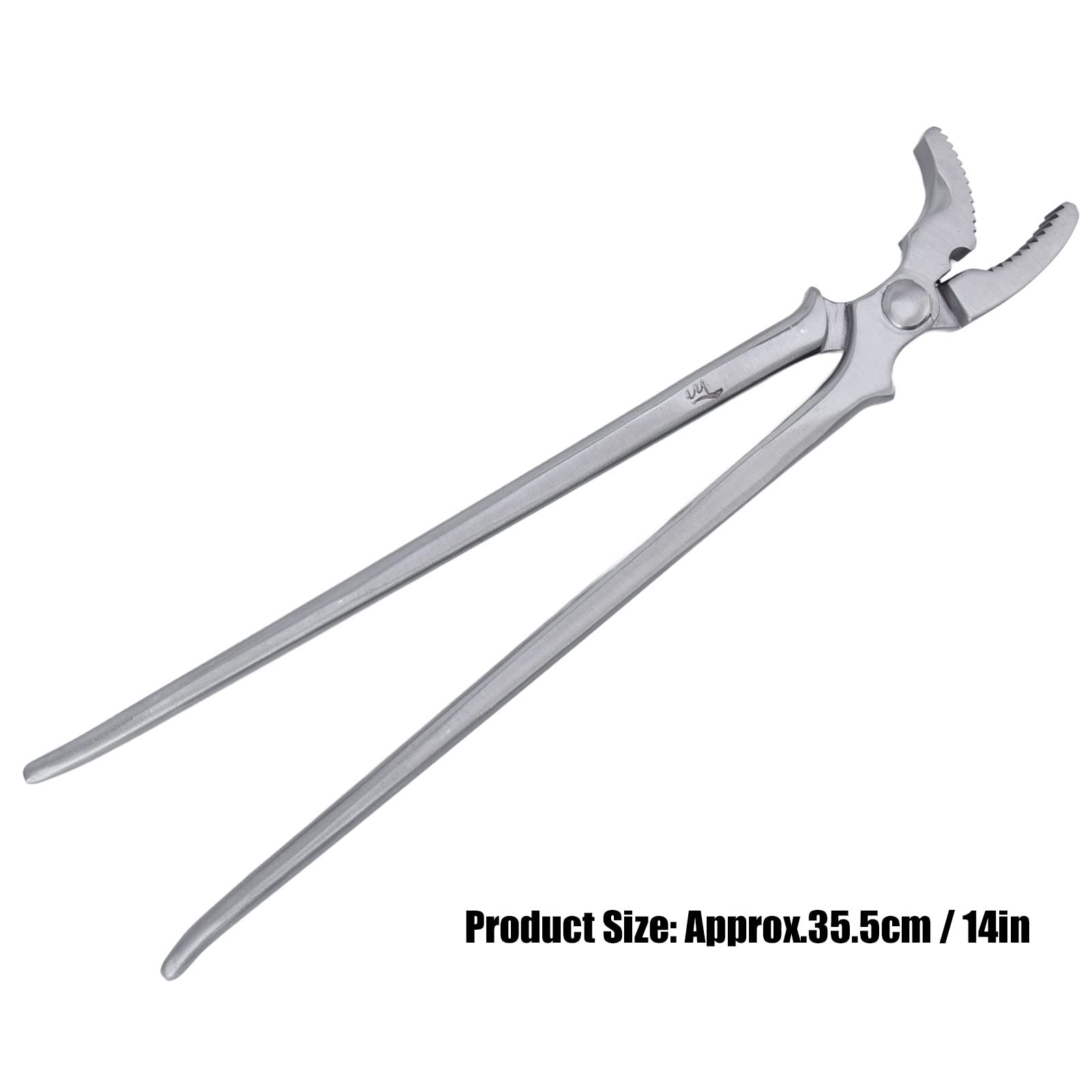 Cocoarm Herramienta para Remachador de Caballos Pinzas para Pezuñas de Acero de 14 Pulgadas para Clavos de Herradura Más Grandes Herramienta para Recortar Pezuñas Resistente Al óxido y Al Desgaste