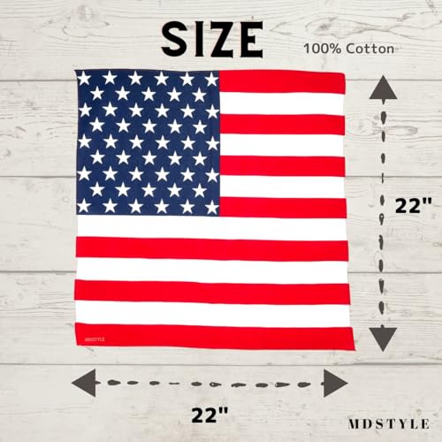 image for MDSTYLE 100% Cotton Bandana for Men & Women 22