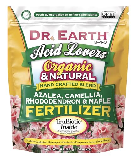 Dr. Earth 703P Organic 4 Azalea/Camellia/Rhododendron Acid Fertilizer, 4lbs