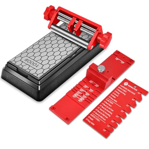 Chisel Sharpening Jig with Diamond Stone and Guide