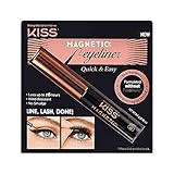 KISS Magnetic Eyeliner, Black, 0.16 Ounce, Smudge Proof, Biotin Infused, Free of Synthetic Fragrances, Dyes, Parabens, Petrochemicals, And Formaldehyde with Precision Tip Brush