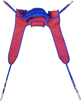 BestCare Sani Sling Toileting Sling Padded for Stand Assist Lifts SL-TP3334 Bariatric | Comfortable and Durable Polyester Material with Arm and Lumbar Support | Weight Capacity 600lb XX-Large