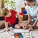 AlloFuu Wachsmalstifte für Kleinkinder, 12 Farben, Ungiftige, Leicht zu Halten, YP - LUS Waschbare sichere Kleinkindmalstifte für Kinder Malzubehör