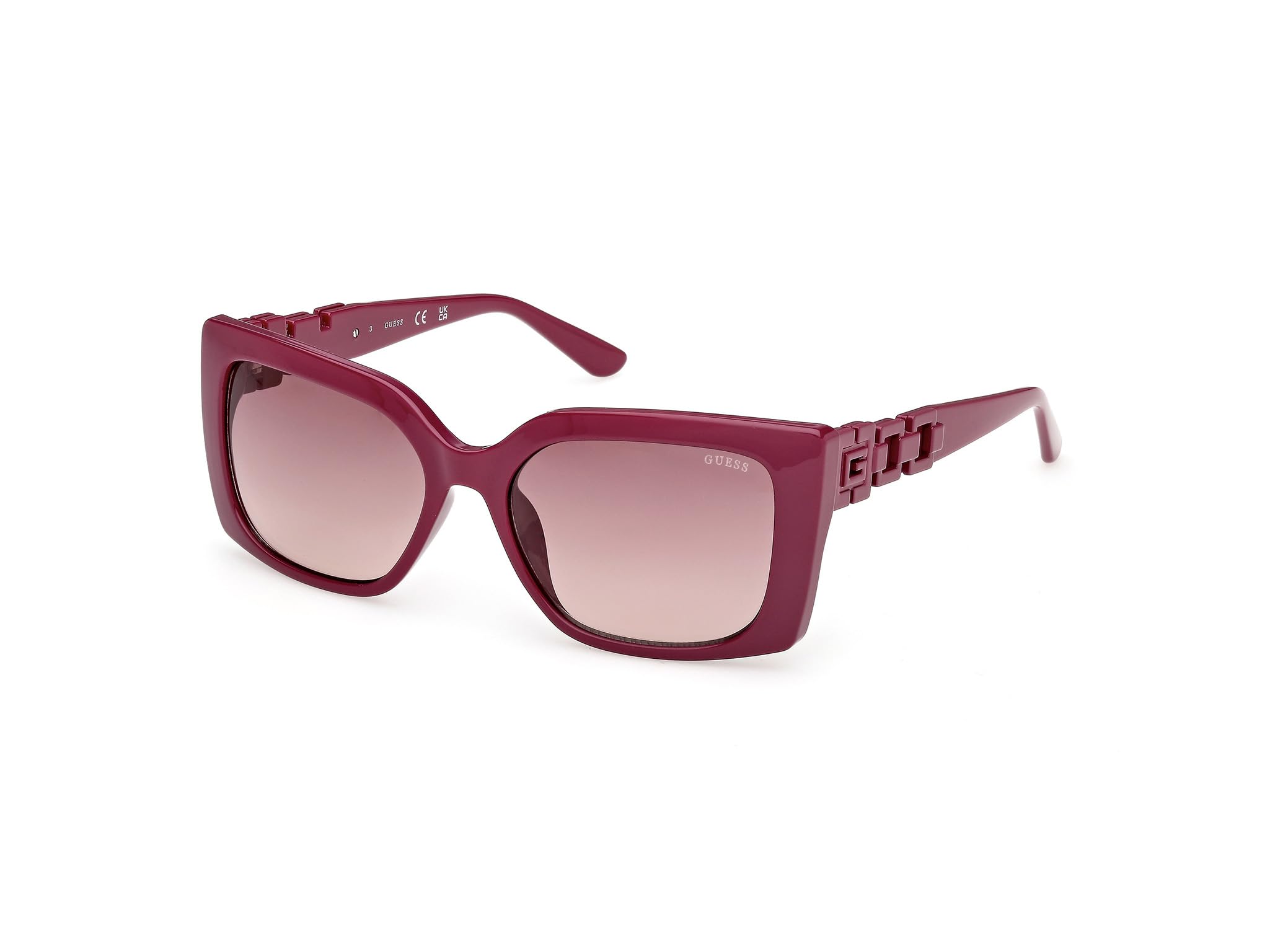 Guess Bordeaux Woman Gu00265-H 81T Sunglasses Injected Violet Squared Normal