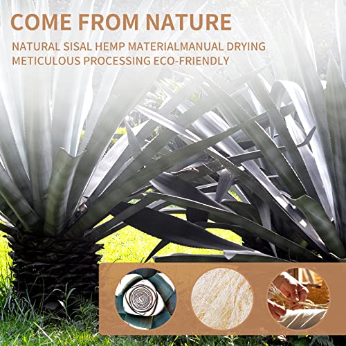 Natural Sisal Rope 4Mm 164-Feet For Cat Scratcher Repair And Replace Scratching Post, Diy Hemp Twine Rope For Cat Tree Tower Carpet Mat Kicker House, Pet Toy, And Crafts Gardening Home Decorating #TOP6