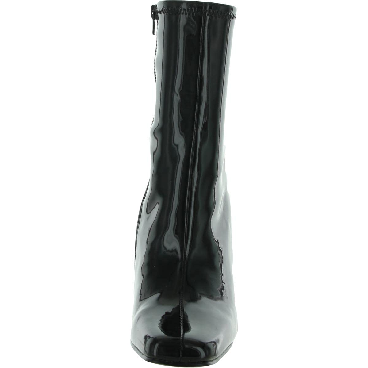 Steve Madden Womens Lynden Sequined Square Toe Mid-Calf Boots