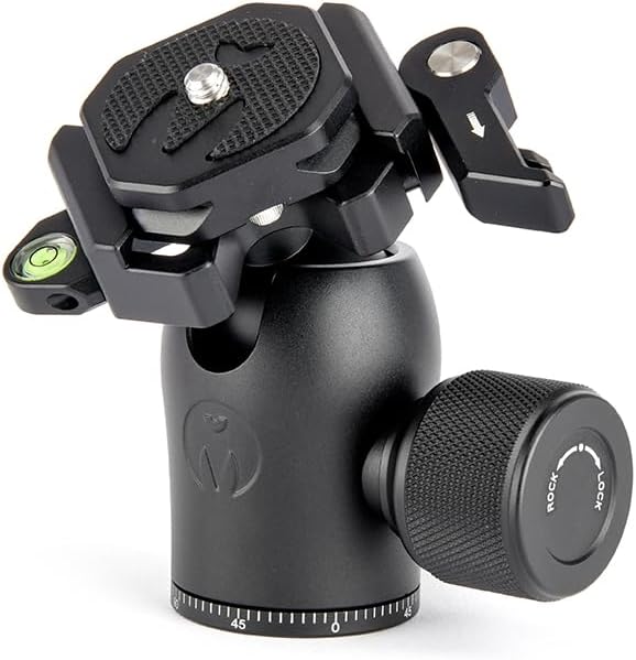 3 Legged Thing AirHed Pro Lever Tripod Head - 360 Degree Arca Swiss Compatible for Heavier Cameras with Detachable Lever Clamp - Tripod and Monopod Compatible - Darkness (Matte Black) (AHPRO-LV-Dark)