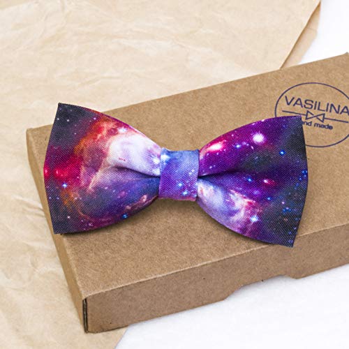 Space Bow tie for men, spacy self tie bow tie, mens spacy self tie