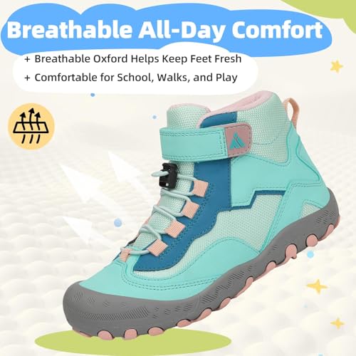 Image of Mishansha Kids Water Resistant Hiking Boots, Boys Girls Anti Collision Anti-Skid Athletic Outdoor Ankle Adventure Trekking Shoes