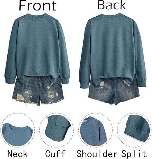 Teacher Sweatshirts for Women Fri Yay Teacher Sweatshirts No Hood Back to School Long Sleeve Shirts for Teen Girls3