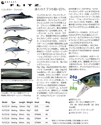 タックルハウス(Tacklehouse) コンタクト フリッツ FLITZ.28 No.15 ブルー・ピンク 2枚目