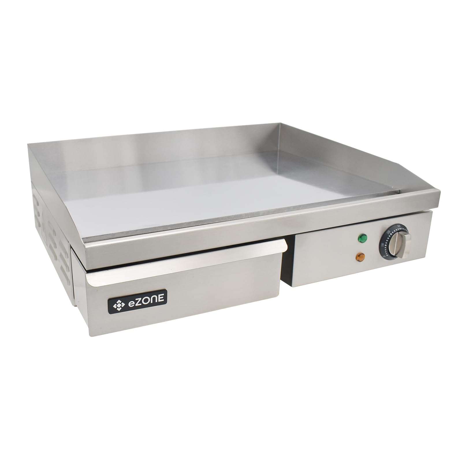 eZone Hard Chrome Commercial Electric Griddle Single Zone 55cm 3kW 230V