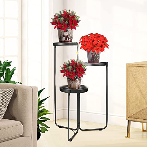 Wistart 3 Packs Christmas Metal Planters Indoor Christmas Flower Plant Pots Basket Christmas Gardening Containers For Balconies Gardens Patios Office Parties Home Décor(6 Inches) #TOP1