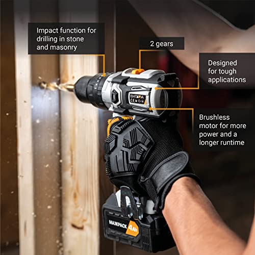 Akku-Schlagbohrschrauber 18V MAXXPACK | Bürstenlos | inkl. Akku & Ladegerät – Bild 4
