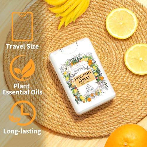Image of Travel Size Toilet Spray 6-Pack, Travel Essentials Toiletries, Pocket Size Pre-Poo Spray, Bathroom Odor Deodorizer, Up to 240 Uses, 6 Refreshing Scents