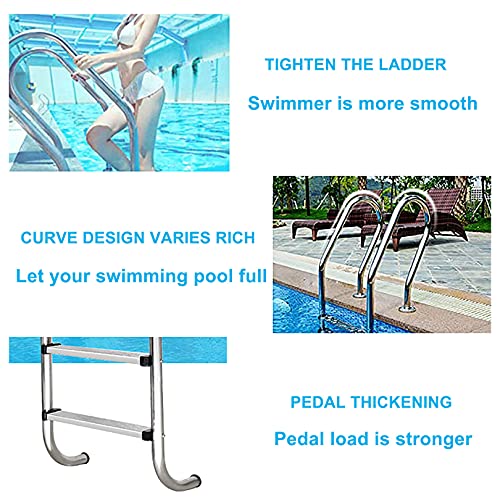 Escalera para piscina de acero inoxidable 304 con antideslizante miniatura 4