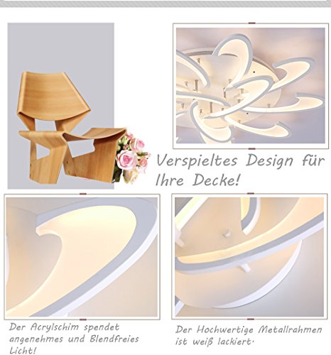 Plafonnier LED salon et chambre avec éclairage modulable blanc - 3