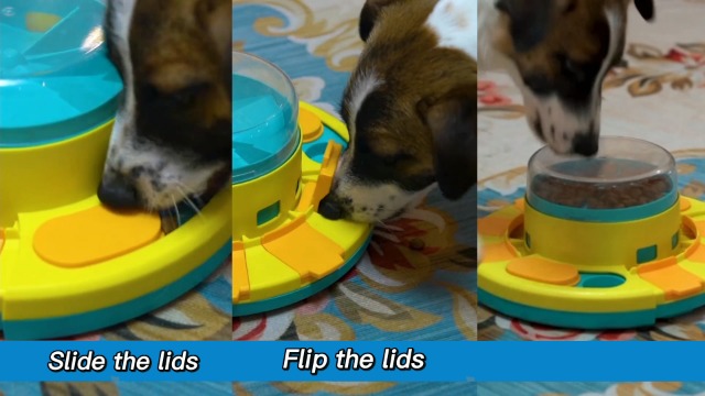 Potaroma Dog Puzzle Toy 2 Levels, Slow Feeder, Pup Food Treat Feeding Dispenser for IQ Training and Entertainment for All Breeds 4.2 Inch Height - image 7