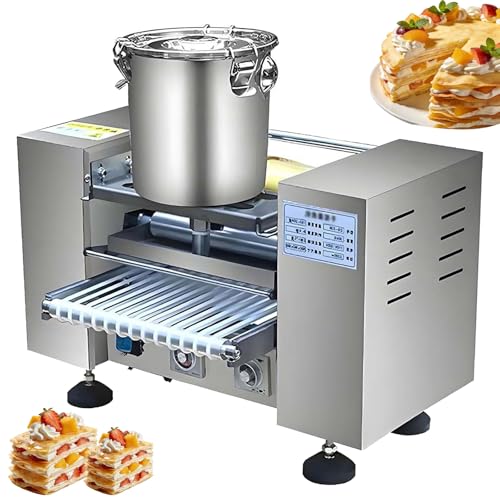 JXYQ Máquina automática para Hacer Crepes, con Temperatura Regulable y Alta Capacidad de producción, Ideal para pastelerías Profesionales.