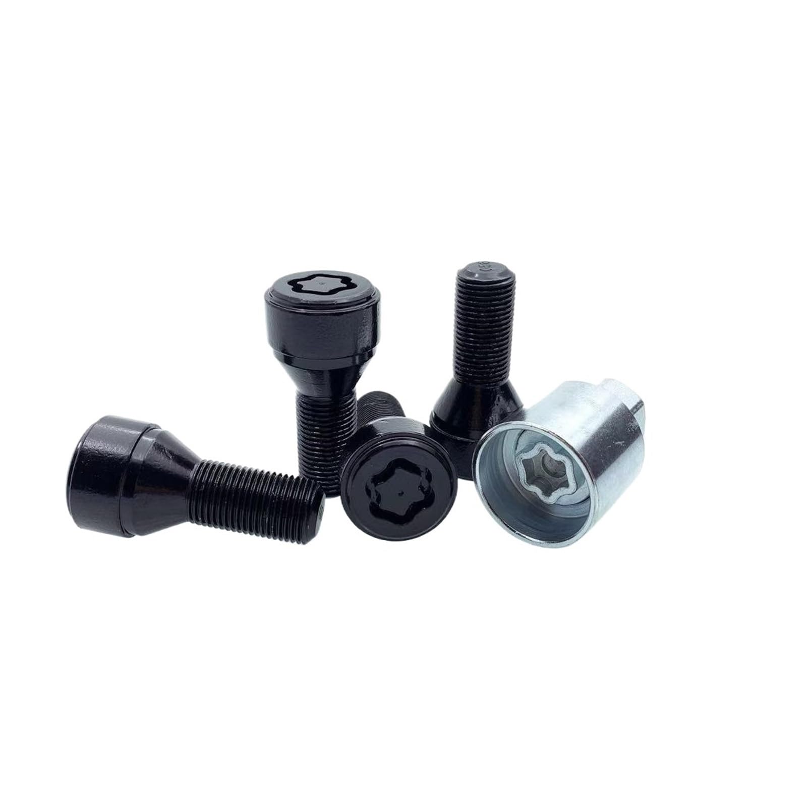 4 * M14x1.25 1 Bullone di bloccaggio Ruota Viti antifurto for Pneumatici Dado for 36136792851