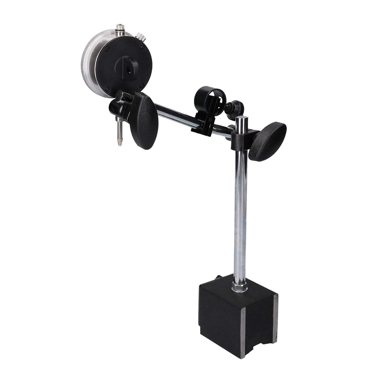 Messuhr mit Magnetfuß, verstellbarer langer Arm, 0-10 mm, Messgerät 0,01 mm, mit Aufbewahrungskoffer, 22-teilig