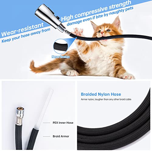 Chrome Kitchen Faucet, Arofa Pull Down 3 Hole Deck Mount Modern Chrome Kitchen Faucets For Sink Single Handle Single Hole Commercial Travel Trailer Rv Kitchen Faucet With Pull Down Sprayer #TOP6