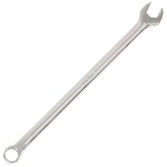 URREA 12-Point Combination Wrench - 5/8" Extra Long Mechanics Tool with Extended Reach & Nickel-Chrome Finish - 1220L