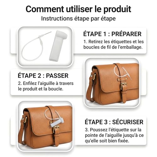 Cordon de securite EAS 17cm pour etiquette antivol de vetements - 4