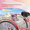 Betterland 7-Speed Adult Tricycle with Large Basket 24 Inch, Stable 3-Wheel Trike Bike Cruise Bicycle for Shopping, Beach and City Trike Perfect for Women,Men, Seniors(Red) #4