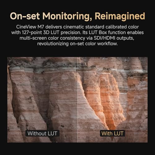 Image of Accsoon CineView M7 7 inch Camera Field Monitor 1000nit 1920x1080 FHD IPS Touch Screen with 3D LUT 4K HDMI&SDI in /Out