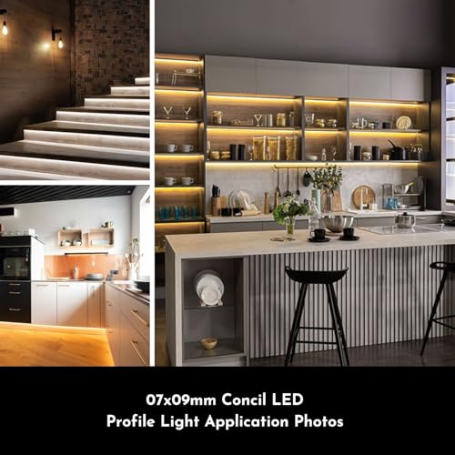 Abaj EG-PL-CON-S-07X09MM LED Profile Channels, Pack of 8 - Image 7