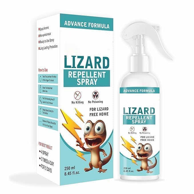 Natural Lizard Repellent Spray for Home Plant-Based, Chemical-Free & Safe for Kids & Pets Indoor/Outdoor Pest Control-image-48